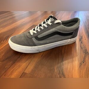 Gray and White Vans Old Skool Men’s Shoe